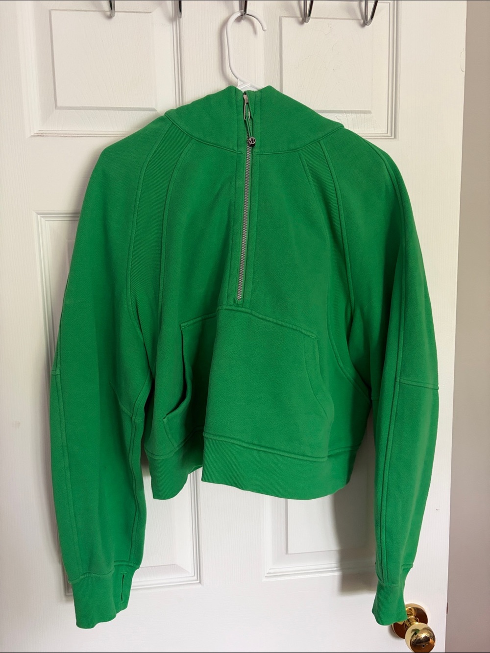 lululemon athletica Green Half-Zip Pullover Hoodie